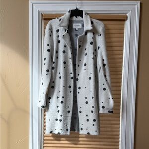 Liverpool White and Black Polka Dot Cardigan